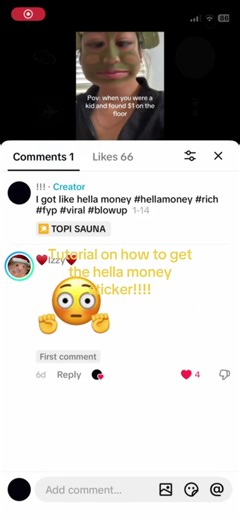 Get the Hella Money Sticker Tutorial