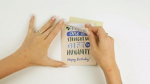 Watch Gift to Humanity Birthday Sticker Card on Amazon Live