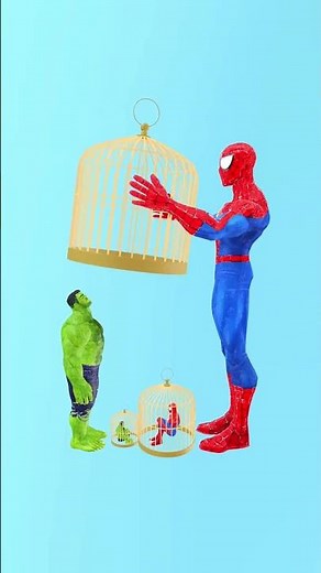 #spiderman #hulk #marvel #animation #stopmotion