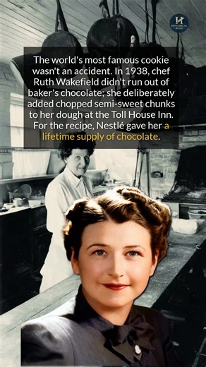 The inventor of the chocolate chip cookie was paid with a lifetime supply of chocolate. #history #didyouknow #foodhistory | Historical Blog