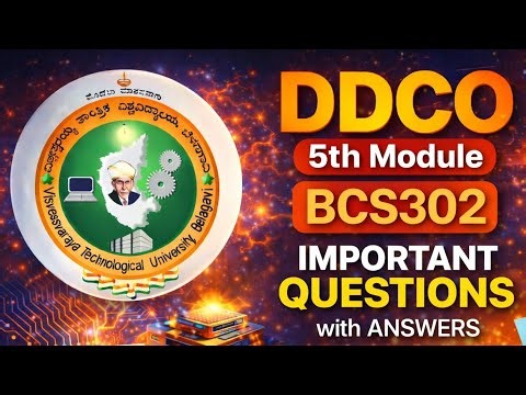 BCS302 vtu passing package and scoring package with answers|DDCO vtu important questions with answer