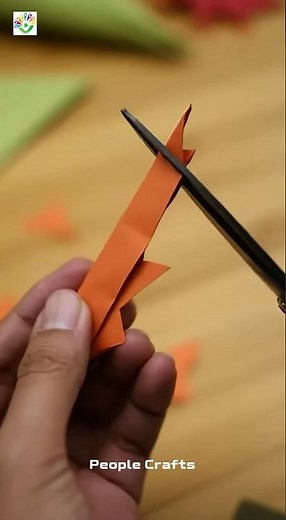 HOW TO MAKE A PAPER MAPLE LEAF #paper #papercraft #origami