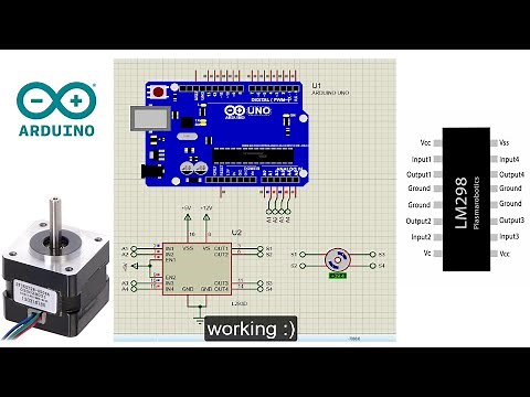 Proteus Bipolar Stepper Motor Simulation with Arduino Codes
