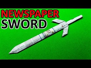 How To Make a Paper Sword | Paper Sword Making Using Newspaper (Ninja Sword - EASY)