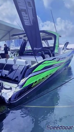 DEEP IMPACT BOATS The intricate and eye-popping paint on this gorgeous new 399 Sport with quad Mercury Racing 500Rs hits DEEP. On display at the in-water venue of the Miami International Boat Show at Herald Plaza for the remainder of the weekend. Video by Speedboat Magazine @deepimpactboats @plantationboat @mercuryracing @bemurrayy @valentinabotero @anthony_sells_boats @janets_custom_paint @miamiboatshow #deepimpactboats #plantationboatmart #mercuryracing #500r #inwater #miamiboatshow #mibs2024 