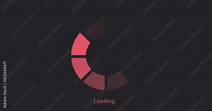 Loading circle animation. Loading icon. 4K video with alpha channel