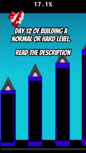 Day 12 of building a solo upcoming GD level. #geometrydash #beatbounce #gaming #roblox