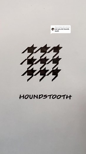 How to Draw Houndstooth Patterns: Step-by-Step Tutorial