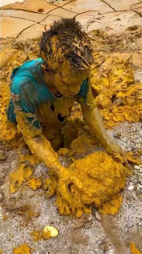 Working Deep in Mud | Extreme Mud Digging Hard Work Video #viralshort #youtubeshorts