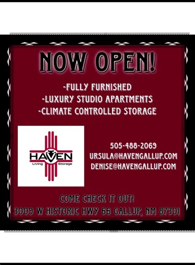 New Studio Apartments and Storage Units in Gallup, NM