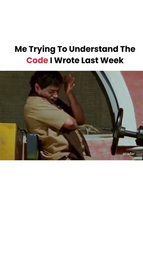 Me Reading My Own Code After a Week #codelife #codinglife