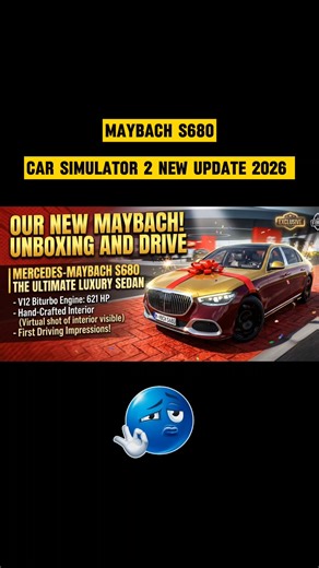 Maybach S680 😍 | car simulator 2 new update 2026 | #carsimulator2 #shorts