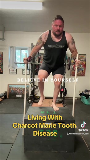 Today I did the hard stuff. Box step-ups are insanely tough for me—my legs don’t have the strength to do the lift on their own. So I adapted. Two PVC pipes. One shaky step at a time. And I kept going. Strength isn’t always pretty… but it’s always earned. #AdaptAndOvercome #FitnessJourney #CMTWarrior #AdaptiveAthlete #NeverGiveUp