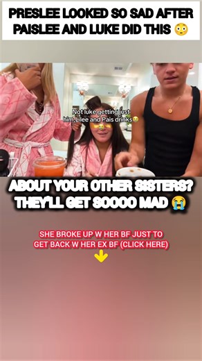 Preslee LOOKED SO SAD after Luke & PaisLee Nelson did this?😳#nelson #shorts #trending #viral #funny