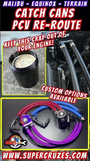 Catch Cans and PCV repair kit Malibu Equinox Terrain 1.5
