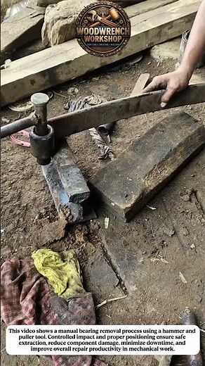 Manual Bearing Removal with Hammer Tool | Efficient Mechanical Repair Technique