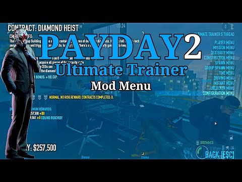 Payday2 | Ultimate Trainer | MOD MENU UPDATED CHEAT 2022 | (EASY) INSTALLATION WORKING 100%