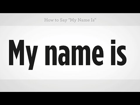 How to Say "My Name Is" | Mandarin Chinese