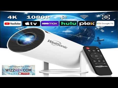 Mini Projector 4K Support Portable Movie Projector with WiFi6 and Bluetooth5 Automatic