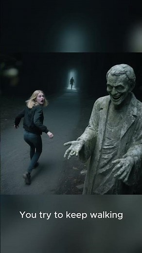 “The Statue That Moves When You Blink 👁️ Terrifying New Monster Horror Story”