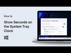 How to Show Seconds on the System Tray Clock in Windows 11