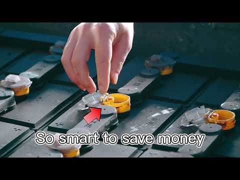 How to fill water in forklift battery?