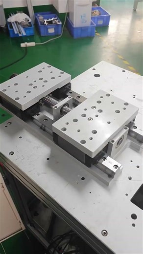 Automatic Double Slider Ball Screw Linear Actuator #linearmotion #linearactuator #linearmodule