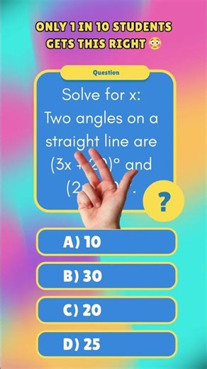 SAT Geometry Trick Most Students Miss | Solve This Angle Question in 10 Seconds 😳