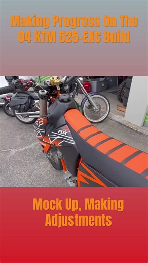2004 KTM 525-EXC Build Continues. #dirtbikes #ktm #enduro #streetlegal #builtnotbought #acerbis #mx