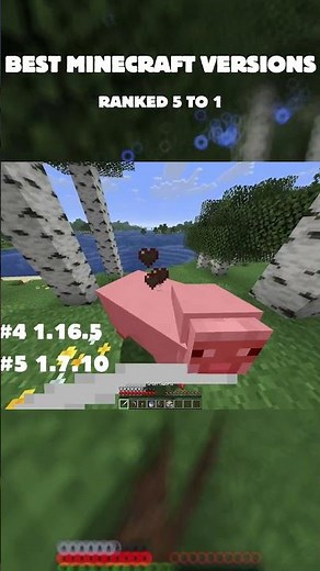 I Ranked the Best Minecraft Versions #5 to #1