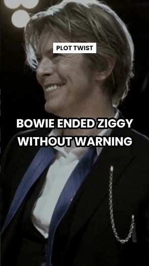 bowie retired ziggy stardust mid-concert ⚡ #davidbowie #musichistory
