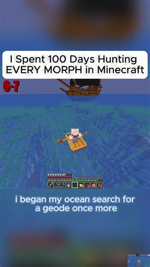 I Spent 100 Days Hunting EVERY MORPH in Minecraft... #hardcore #100days #minecraft