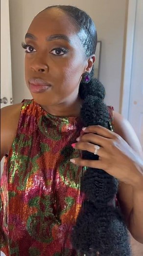 Bubble Ponytail tutorial #naturalhair #ponytail