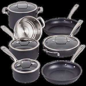 Cuisinart 11-Piece Hard Anodized Nonstick Cookware Set