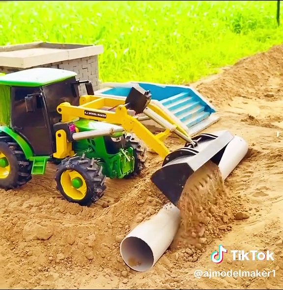 Rc Mahindra Tractor Pulling New PVC Pipe