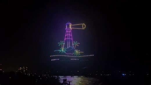 Pompano Beach drone show Saturday night please like and follow my page move photograph of content | Lens Cap Mafia Photography