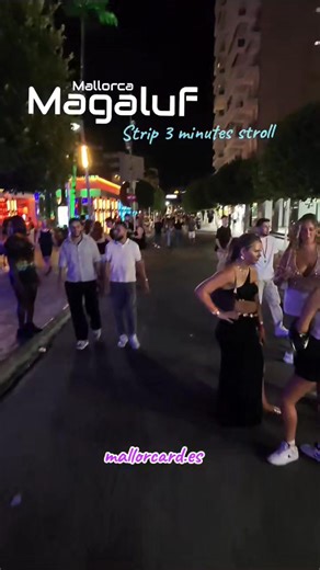 Walking down the famous Magaluf Strip on a weekend night is stepping into the heart of Mallorca nightlife The street glows with neon lights and the energy of the crowd is unforgettable Bars and pubs spill music onto the pavement from classic rock to international DJs while restaurants serve everything from tapas to global street food Every step brings a new sound a new rhythm and a new invitation to dance Clubs open their doors with world class shows and parties that last until sunrise The vibe 