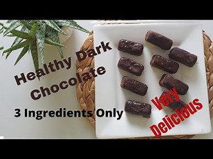 Dark Chocolate Healthy Dessert Recipe | Easy To Make | 3 Ingredients Only