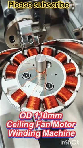 BLDC Fan winding machine automatic #trending #windingmachine #video #factory #viral #shorts #reels