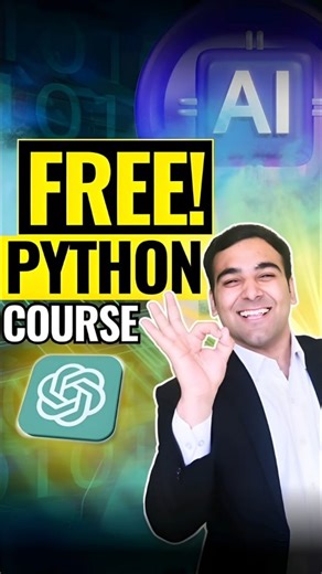 Gokul Chhabra on Instagram: "Learn No.1 Coding Language - PYTHON (Used by ChatGPT) 🔥🚀 ChatGPT uses a coding language to solve 98% of its problems and yes, you can learn it too. I’m talking about Python In today’s AI-driven world, Python is no longer optional it’s a need of the hour. From AI to automation, data analysis to high-paying tech roles, Python opens doors to endless opportunities. The best part? You can start learning Python through a complete 5-hour course, absolutely beginner-friend