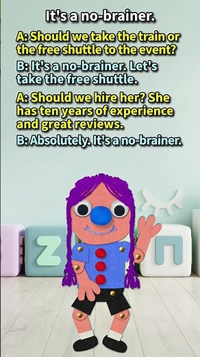 "It's a no-brainer.": What does it mean in English? [ ForB English Lesson ] #shorts