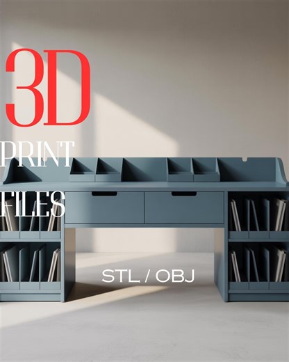 Modular Desk Organizer, 3D Printable, STL & OBJ File, Office Storage, Drawer Shelf, Digital Download, Home Office Accessory - Etsy