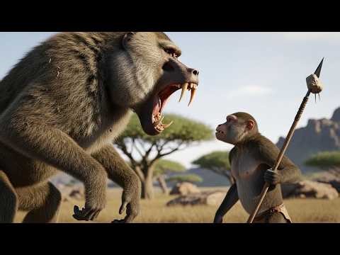 ✅ Life 1.5 Million Years Ago | Attack of the Giant Baboon Troop