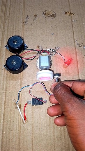 Amazing Experiment: Mini Drone Generator Motor Powering Buzzers & Fan #shots #diy #project