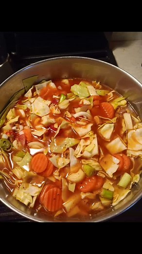 Homemade cabbage soup #cooking #goodeats #delicious | Jeff Ream