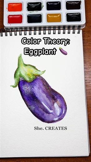 Painting an Eggplant using Color Theory 🎨