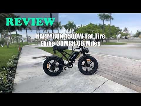 HAPPYRUN 20" Fat Tire Ebike Review: 1500W, 30MPH, 68 Miles - Worth It? 2026