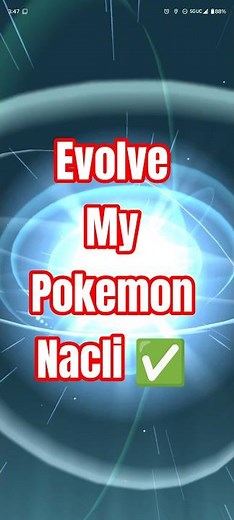 evolveing NACLI into NACLSTACK #pokemongo #shorts
