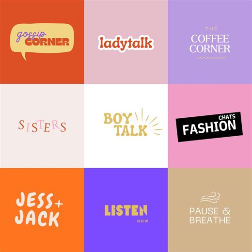 10 Podcaster Logo Templates, Podcast Logos, Podcaster Branding (digital Download) - Etsy