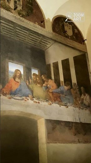 The Last Supper Up Close — Real Footage #zoomart #thelastsupper #leonardodavinci